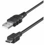 Wentronic - Goobay Micro USB Kabel, Schwarz, 1 m - Lade- und Synchronisationskabel fr Android-Gerte (46800)