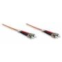 Intellinet - Intellinet 2.0m ST M/M cable de fibra optica 2 m Naranja