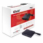 Club 3d - Club 3D SenseVision Adapter USB 3.0 C => VGA + USB 3.0 A + USB C