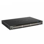 D-link - D-Link DGS-1520-52MP Managed L3 Gigabit Ethernet (10/100/1000) Power over Ethernet (PoE) 1U Black