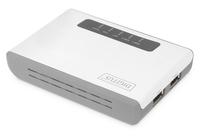 Digitus 2-port Usb2.0 Wireless Multif. Netw.server, 300mbps 1