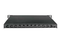Digitus Cat.6a Slim Patchpanel, Geschirmt, 12-port, 0, 5he, 10sw 2