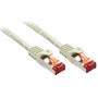  "Lindy-LINDY Patchkabel Cat6 S/FTP Basic hellgrau 0.30m-Lindy-Adapter/Cable"