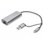  "Digitus Usb Type-c Gigabit Ethernet Adap. 2.5g Usb-c+usb A-Digitus USB Type-C™ Gigabit Ethernet Adapter 2.5G, USB-C™ + USB A (USB3.1/3.0)-Digitus-Adapter/Cable"