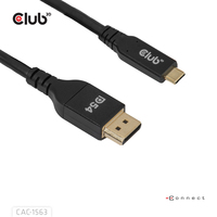 Club 3d - Club3D Kabel USB Typ C <-> DP 2.1 2m 8K120Hz St/St