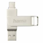 Hama - Hama C-Rotate Pro unidad flash USB 128 GB USB Type-A / USB Type-C 3.2 Gen 1 (3.1 Gen 1) Plata