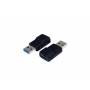 Exsys - - USB-Adapter - USB Type A (M) bis USB Typ C (W) - USB 3,1 - Schwarz (EX-47991)