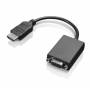Lenovo - HDMI zu VGA Monitor Adapter (20 cm) [DE-Version, German Keyboard]