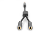 Digitus Headset Adapter, 3, 5mm Klinke Auf 2x3, 5mmbuchse 0, 2mm 1