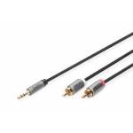 Digitus Adapterkabel, 3, 5mm Klinke Auf Cinch 1, 8m - DIGITUS Audio Adapterkabel DB-510330-018-S - 3.5 mm / Cinch - 1.8 m