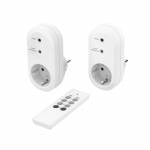 Wei Hama 2er-set Funksteckdose Mit Fernbedienung (00 - Hama 00223581 socket-outlet Type F White