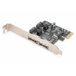  "Digitus-SATA III PCI Express Karte - 2-Port - PCIe - SATA - Mnnlich - Full-height / Low-profile - PCIe 2.0 - Schwarz - Silber (DS--Digitus-Hardware/Electronic"