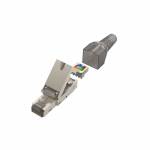 Hama - Netzwerkstecker, CAT-6a, 10 Gbit/s, geschirmt, werkzeuglose Montage (00200773)