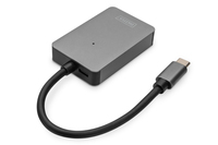 Digitus Kartenleser Usb-c 2 Port Silber 15cm Kabel 3