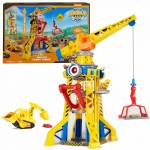 Spin Master International B.v. - Rubble & Crew - Baupfoten Hof Kran-Spielset, Spielfahrzeug