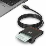 Act - ACT AC6015 smart card reader Indoor USB 2.0 Black