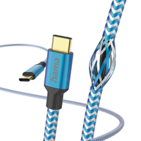 Hama Reflective Usb Kabel 1, 5 M Usb 2.0 Usb C Blau (00201557 1