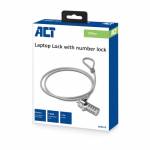 Act - ACT AC9015 cable antirrobo Plata 1,5 m
