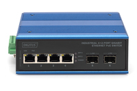 Digitus - DIGITUS Switch 4+2-Port Gigabit Ethernet PoE SC 20 km