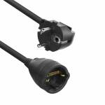 Act - AC2470 Stromkabel Schwarz 10 m Netzstecker Typ F (AC2470)