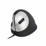 R-go - R-Go Maus HE ergonomisch links USB mittel schw./silb retail