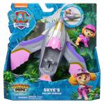 Spin Master - Paw Patrol Jungle Pups - Falken-Fahrzeug mit Skye-Figur, Spielfahrzeug