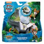 Spin Master - PAW Patrol Jungle Pups, Monkey Vehicle de Tracker, camin de juguete con figura de accin coleccionable, juguetes para nios y nias a partir de 3 aos