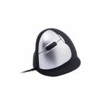 R-go - R-Go Maus HE ergonomisch links USB gro schw./silb