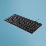 R-go Tools - R-Go Tastatur Compact Break BE-Layout schwarz [DE-Version, German Keyboard]