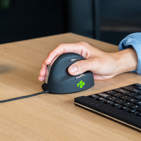 R-go Tools - R-Go Maus HE ergonomisch rechts USB mittel schw./silb retail