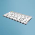 R-go - R-Go Tools Compact Break RGOCODEWLWH Tastatur Bluetooth QWERTZ Deutsch Wei� (RGOCODEWLWH) [DE-Version, German Keyboard]