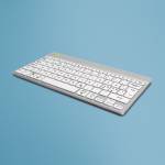 R-go - R-Go Tastatur Compact Break Nordic-Layout kabellos wei [DE-Version, German Keyboard]