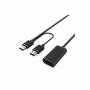 Exertis Connect - Aktives USB 2.0 Verlngerungskabel mit Verstrker, St. A / St. B, 20,0 m Mit 2 USB 2.0 Stecker A Quellanschlssen