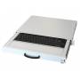 Aixcase - aixcase 19 Rack 1U Tastatur DE Touchpad USB lichtgrau [DE-Version, German Keyboard]