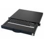 Aixcase - aixcase 19 Rack 1U Tastatur DE Touchpad USB schwarz [DE-Version, German Keyboard]