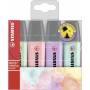 4 Stabilo Textmarker Pastell - Stabilo Boss Original Pastel Wallet 4 Assorted Colours