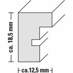 Hama Waves -Glas -Mdf-platten -Braun -Einzelbilderrahmen - Hama Waves Cadre pour une seule photo Marron