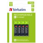 Pile E Batterie Ricaricabili - Verbatim 49514 household battery Single-use battery AAA Nickel-Metal Hydride (NiMH)
