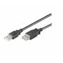 Microconnect - USB 2.0-USB 延长线-USB (W) 转 USB (M)-USB 2.0-30 厘米-黑色