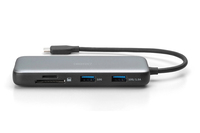 Digitus Docking Usb-c->hdmi, Usb3.2, Rj45, Sd, Microsd, Pd Alu Si 3