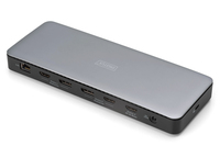 Digitus Docking Usb-c->hdmi, Dp, Usba, Usbc, Rj45, Dc, Audio Silbe 2