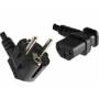 Microconnect - Stromkabel - CEE 7/7 (M) gewinkelt bis IEC 60320 C13 gewinkelt
