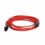 Phanteks - 6+2-Pin PCIe Verlngerung 50cm - sleeved schwarz/rot (PH-CB8V_BR)