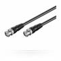 Wentronic - Goobay BNC Verbindungskabel, Schwarz, 10 m - BNC-Stecker > BNC-Stecker (50088)