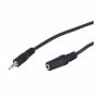 M-cab - Wentronic Goobay 3,5mm-Klinke-Verlngerungskabel, Schwarz, 5 m - Klinke 3,5 mm-Stecker (3-Pin, Stereo) > Klinke 3,5 mm-Buch
