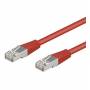 Wentronic - Goobay CAT 5e Patchkabel, F/UTP, Rot, 10 m - CCA Kupfergemisch (50156)