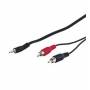 Wentronic - goobay AVK 118-1000 - Audiokabel - mini-phone stereo 3,5 mm mnnlich zu RCA mnnlich - 10,0m - Schwarz (50441)
