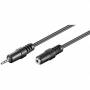 Wentronic - Goobay 2,5mm-Klinke-Verlngerungskabel, Schwarz, 2 m - Klinke 2,5 mm-Stecker (3-Pin, Stereo) > Klinke 2,5 mm-Buchse (3-Pin,