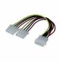 Wentronic - CAK S-01 5,25>2x 5,25 - Netz-Splitter - interne Stromversorgung, 4-polig (M) - interne Stromversorgung, 4-polig (W) - 15 cm