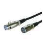 Wentronic - XLR 0600 - Mikrofonverlngerungskabel - XLR3 (M) bis XLR3 (W) - 6 m - Schwarz